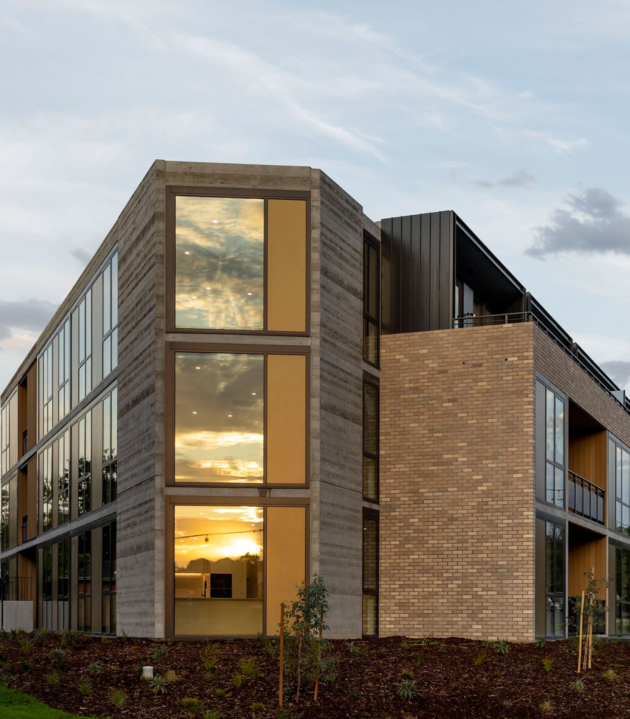 Architecture of apartments at The Grounds of Ivanhoe